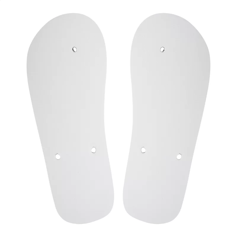 plážové žabky na zakázku - podrážka bílá s potiskem loga