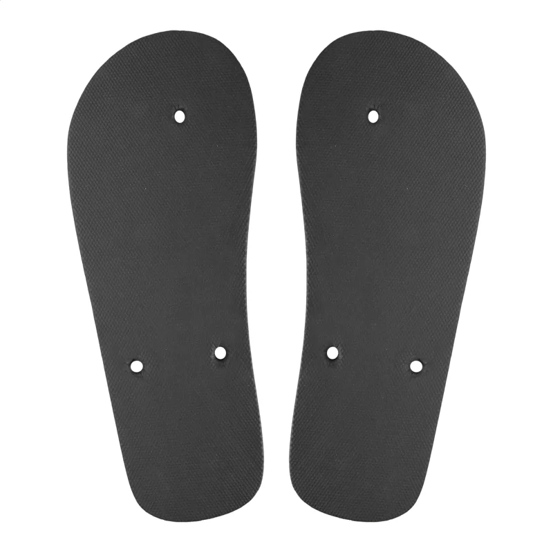 plážové žabky na zakázku - podrážka černá s potiskem loga