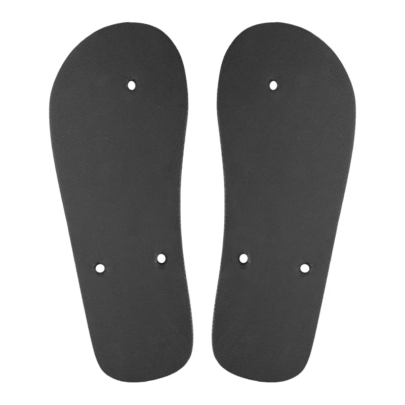 plážové žabky na zakázku - podrážka černá s potiskem loga