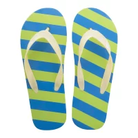 plážové žabky na zakázku - podrážka mintově zelená s potiskem loga - foto 3