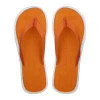 plážové žabky oranžová s potiskem loga