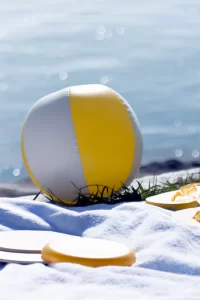 plážový míč (ø23 cm) žlutá s potiskem loga - foto 3