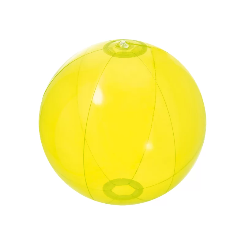 plážový míč (ø28 cm) žlutá s potiskem loga