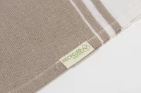 plážový ručník z recyklované bavlny přírodní s potiskem loga - foto 3