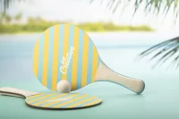 plážový tenis na zakázku přírodní s potiskem loga - foto 12