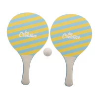 plážový tenis na zakázku přírodní s potiskem loga - foto 5