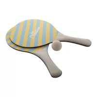 plážový tenis na zakázku přírodní s potiskem loga - foto 7