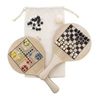 plážový tenis přírodní s potiskem loga