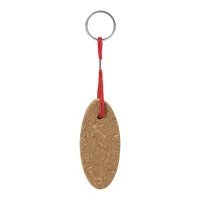 plovoucí přívěšek na klíče z korku červená s potiskem loga - foto 3
