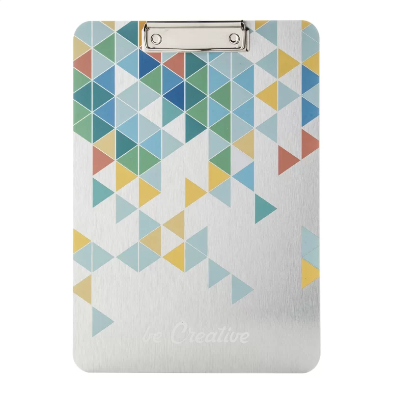 podložka A4 na psaní s klipem na zakázku stříbrná s potiskem loga