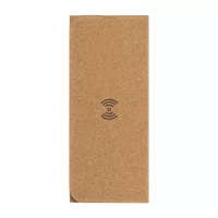 podložka pod myš s bezdrátovou nabíječkou přírodní s potiskem loga - foto 5