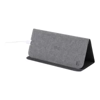 podložka pod myš s bezdrátovou nabíječkou šedá s potiskem loga - foto 2