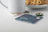 podtácek bílá s potiskem loga - foto 7