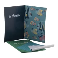 pohlednice s hadříkem na brýle bílá s potiskem loga - foto 2