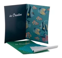 pohlednice s hadříkem na brýle bílá s potiskem loga - foto 4