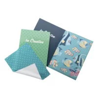 pohlednice s hadříkem na brýle bílá s potiskem loga - foto 5