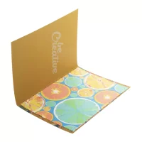 pohlednice s hadříkem na brýle přírodní s potiskem loga - foto 6