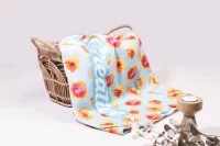 polární deka z RPET na zakázku bílá s potiskem loga - foto 7