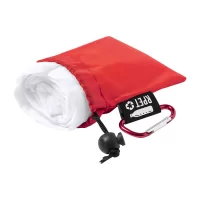 pončo červená s potiskem loga - foto 3