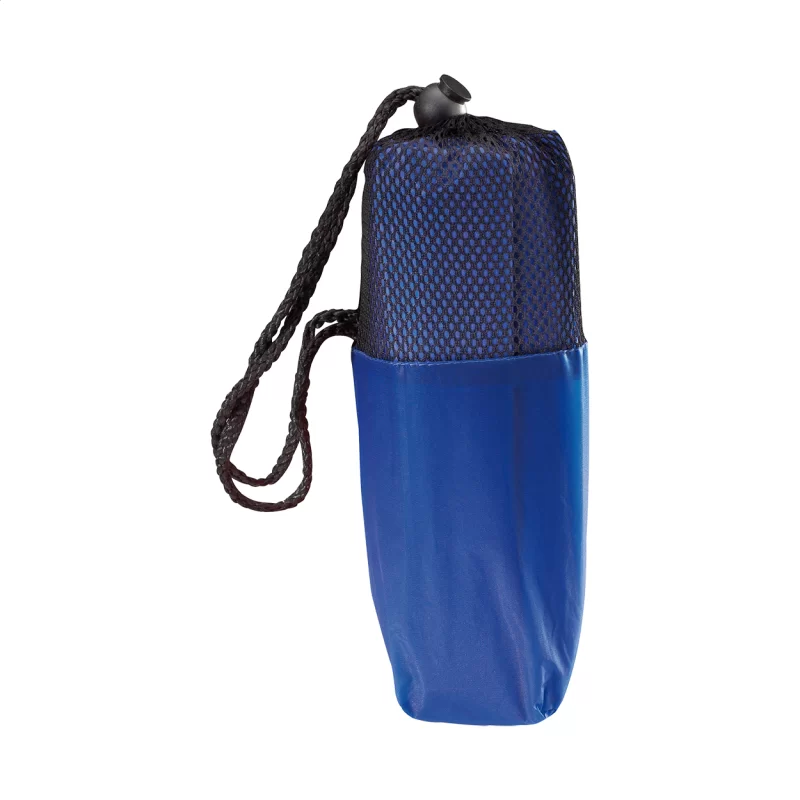 pončo modrá s potiskem loga