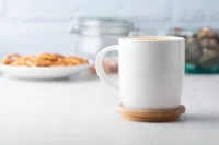 porcelánový hrnek bílá s potiskem loga - foto 5