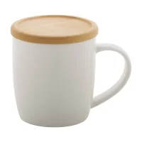 porcelánový hrnek bílá s potiskem loga