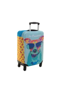 potah na kufr na zakázku bílá s potiskem loga - foto 3