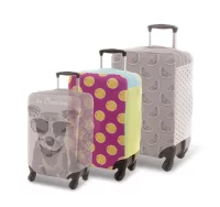 potah na kufr na zakázku bílá s potiskem loga - foto 4