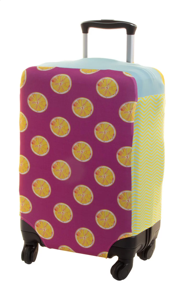 potah na kufr na zakázku bílá s potiskem loga