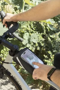 pouzdro na mobil na kolo z RPET černá s potiskem loga - foto 8