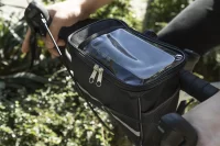 pouzdro na mobil na kolo z RPET černá s potiskem loga - foto 5