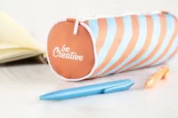 pouzdro na pera na zakázku bílá s potiskem loga - foto 6