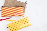 pouzdro na pera na zakázku bílá s potiskem loga - foto 9