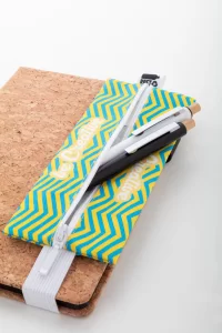 pouzdro na pera na zakázku bílá s potiskem loga - foto 7