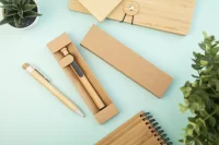 pouzdro na pera přírodní s potiskem loga - foto 5