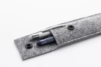 pouzdro na pera z RPET šedá s potiskem loga - foto 5