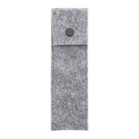 pouzdro na pera z RPET šedá s potiskem loga