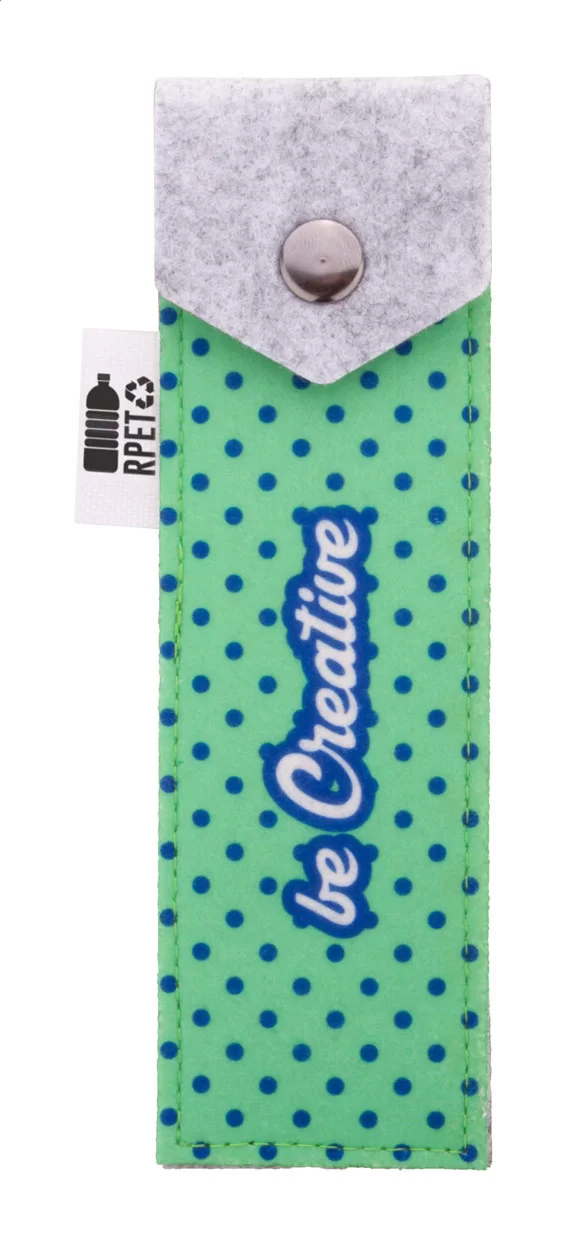 pouzdro na pero na zakázku bílá s potiskem loga