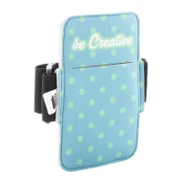 pouzdro na ruku na mobil na zakázku bílá s potiskem loga