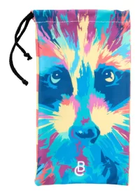 pouzdro na sluneční brýle bílá s potiskem loga