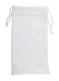 pouzdro na sluneční brýle bílá s potiskem loga