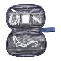 pouzdro s organizérem RPET tmavě modrá s potiskem loga - foto 4