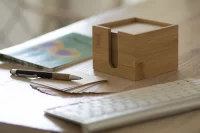 poznámková kostka přírodní s potiskem loga - foto 3