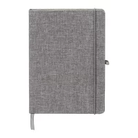 poznámkový blok z RPET šedá s potiskem loga - foto 2