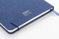 poznámkový blok z RPET tmavě modrá s potiskem loga - foto 5