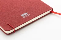 poznámkový blok z RPET vínová s potiskem loga - foto 4