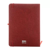 poznámkový blok z RPET vínová s potiskem loga - foto 8