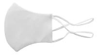 pratelná maska na obličej bílá s potiskem loga - foto 3