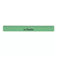 pravítko na zakázku, 30 cm bílá s potiskem loga - foto 3