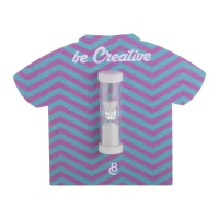 přesýpací hodiny bílá s potiskem loga - foto 2